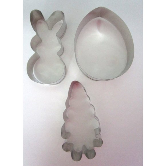 Ann Clark Cookie Cutters - 3 pc Easter Fun (Egg - Bunny - Carrot) USA New Unused - Picture 4 of 11